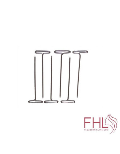 T-PINS 12pcs (Epingles en T pour Fixer Perruque) T-PINS 12pcs (Epingles en T pour Fixer Perruque)