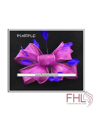 Fascinator Tulle Violet et Plumes Violet Fascinator Tulle Violet et Plumes Violet