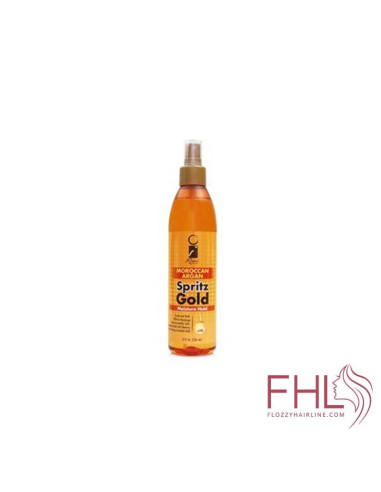 Entretien Perruque, Tissage, Mèches à Tresser Remi Moroccan Argan Spritz Gold Spray 236ml Entretien Perruque, Tissage, Mèches à Tresser Remi Moroccan Argan Spritz Gold Spray 236ml