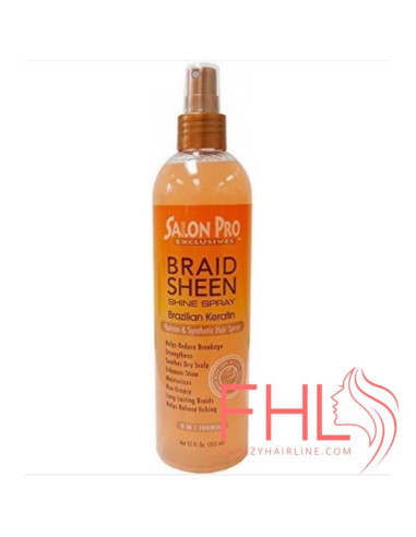 Soins Tresses Salon Pro Brazilian Keratin Braid Sheen Spray Soins Tresses Salon Pro Brazilian Keratin Braid Sheen Spray