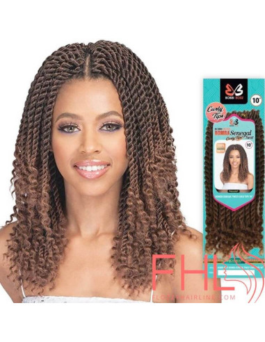 Bobbi Boss Crochet Senegal Twist Curly Tips 10" Bobbi Boss Crochet Senegal Twist Curly Tips 10"