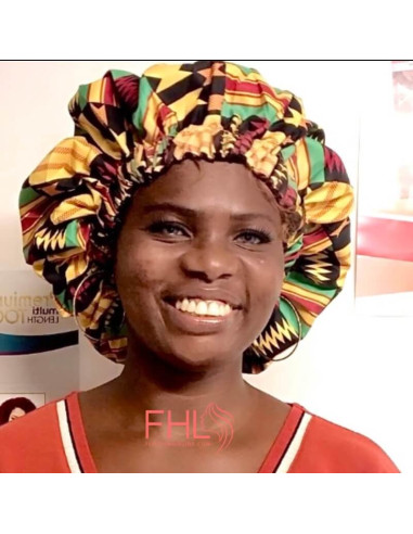 Bonnet de Nuit Tissu Africain Bonnet de Nuit Tissu Africain