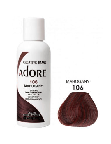 Adore Coloration Mahogany 106 Semi Permanente Adore Coloration Mahogany 106 Semi Permanente