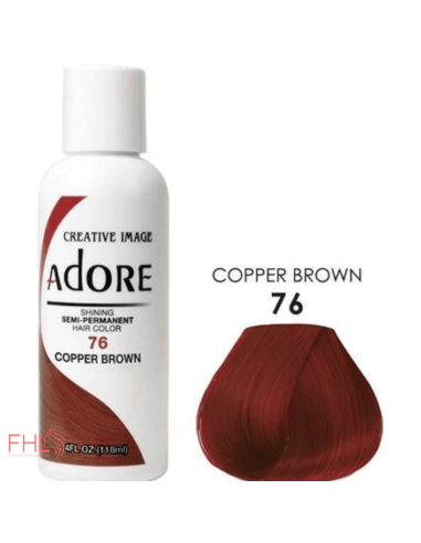 Adore Coloration Copper Brown 76 Semi Permanente Adore Coloration Copper Brown 76 Semi Permanente