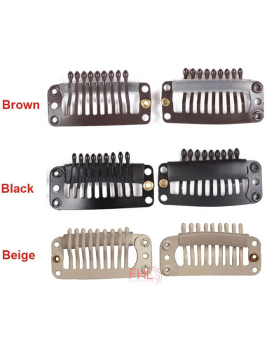 Clips De Fixation 32mm pour Perruque Clips De Fixation 32mm pour Perruque
