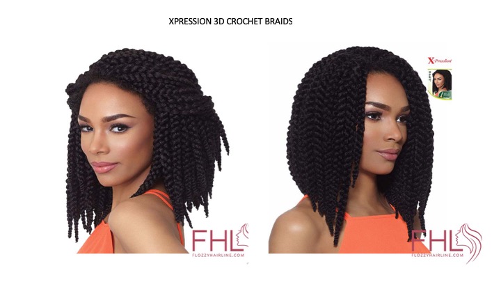 xpression 3D crochet braids